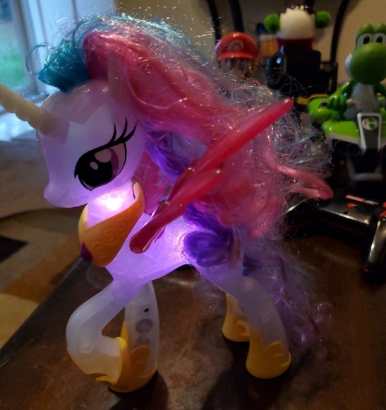 My Little Pony Toys My Little Pony The Movie Glitter And Glow Princess Celestia Unicorn Toy